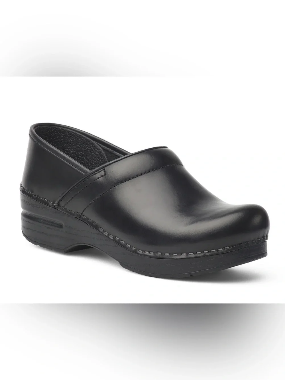 Dansko Professional Black Leather Clogs Mens Slip On Comfort Shoes 44EU 10.5US